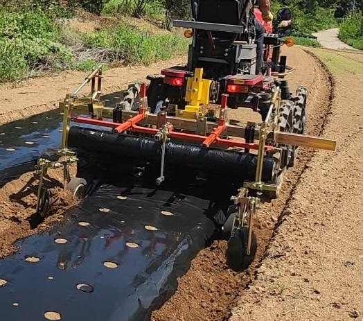 Mulching Machine for Riding-Type Rice Transplanters